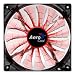 Aerocool Shark Orange Ventilador, 12 cent�metros, 1500rpm, 4xLED