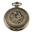 AMPM24 Bronze Mens Dragon & Phoenix Dangle Pendant Pocket Quartz Watch + Gift Chain