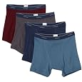 Fruit of the Loom Men's 4 pack low rise collection fashion boxer brief