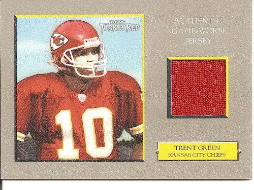2006 Topps Turkey Red Relics Gray TG Trent Green Kansas City Chiefs (Piece of Authentic Game-Worn Jersey - Football Cards)