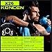Bluetooth Headphones Koncen V4.1 Wireless Bluetooth Headsets Running Earphone Stereo in-Ear Noise Cancelling Sweatproof Gym Neckband with Mic Sports Earbuds (Blue&Black)