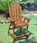 Adirondack Bar Chair (Acacia) (53.25"H x 27.25"W x 28.25"D)