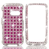 Talon 13625 Full Diamond Bling Phone Shell for LG Rumor Touch (Pink Studs)  ....