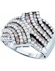 1.75ctw Brown Diamond Fashion Band 14K White Gold
