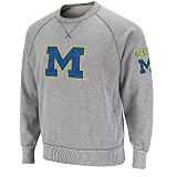 Michigan Wolverines Outlaw Heather Grey Fleece Crew Sweatshirt