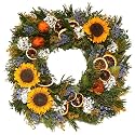 Lavender and Citrus Square-Shaped Wreath