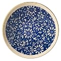 Wood Grain Salad Plate Set of 4 - Blue