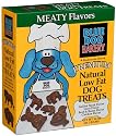 Blue Dog Bakery Premium Natural Low Fat Dog Treats, Meaty Flavors, 16-Ounce Boxes (Pack of 6)