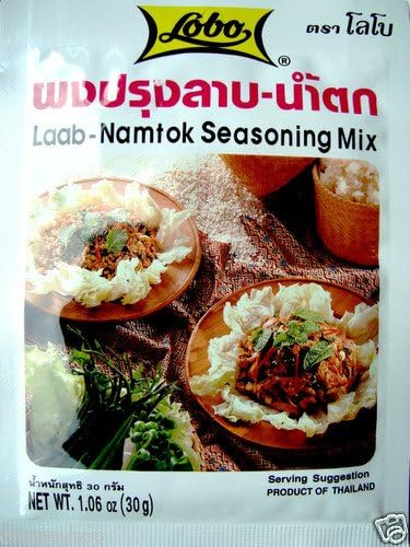 Lobo Laab-namtok Thai Food Cook Salad Seasoning Mix 30g.made in Thailand