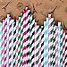 2013newestseller 125pcs Party Wedding Birthday 5 Packs Color Strip Drinking Straw