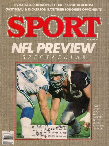 HOWIE LONG OAKLAND RAIDERS SPORT MAGAZINE NFL PREVIEW AUGUST 1986!
