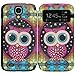 Bfun Packing Colorful Cute Owl S View Flip Leather Case Cover For Samsung Galaxy S4 i9500