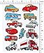 Jazzstick 120 Vehicles Car Bus Truck Van Motorbike Decorative Sticker 10 Sheets 05A04