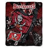 NFL Tampa Bay Buccaneers 50-Inch-by-60-Inch Micro Raschel Plush Throw "Grunge" Design
