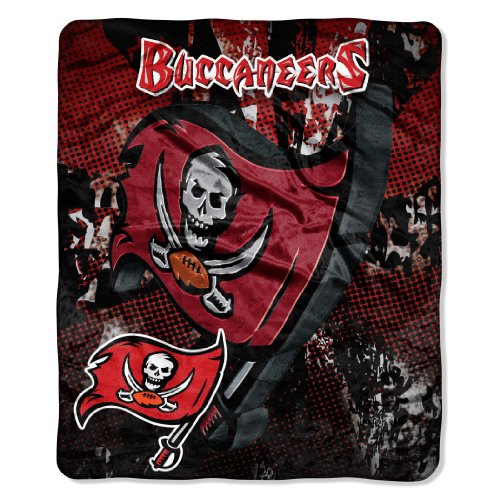 NFL Tampa Bay Buccaneers 50-Inch-by-60-Inch Micro Raschel Plush Throw 