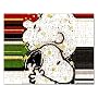 Jigsaw Puzzle Rectangular of Charlie Brown Holding Snoopy Pop Art
