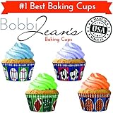 Sports, Football, Baseball, Basketball, Soccor Premium Greaseproof Cupcake Liners No Muffin Pan Needed Cupcakes Papers 64 Count - Blue, Green, Red, Orange
