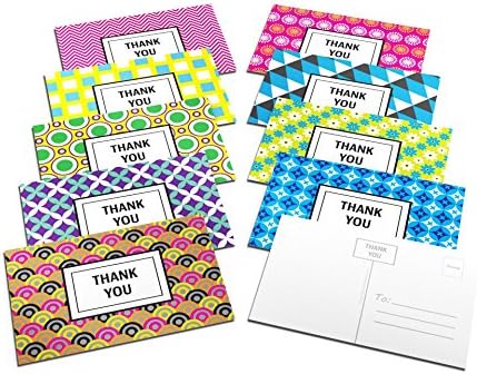 Thank You Postcards. Baby or Bridal Shower, Wedding Gifts, Kids Birthday or Any Occasion. 9 Unique Modern Designs By Keira Valentine - 45ct Package