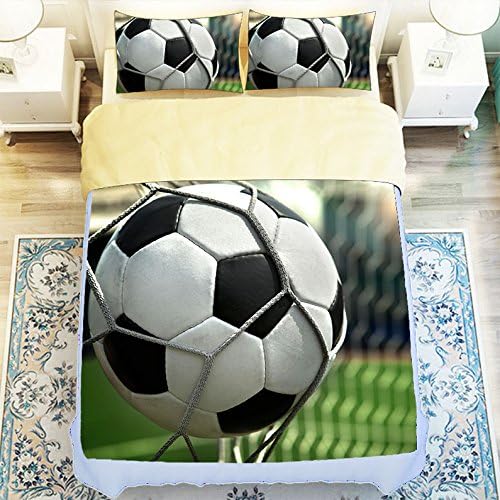 Generic Football Soccer 4 Piece Duvet Cover Set King Size