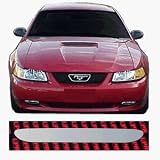 Stainless Steel Hood Scoops Polished Finish 1999-2000 Mustang