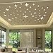 Alrens_DIY(TM)8.5cm50pcs Bling-Bling Stars DIY Acrylic Removable Decorative Mirror Surface Crystal Wall Stickers 3D Home Decal Room Murals Wall Paper Decor Gift