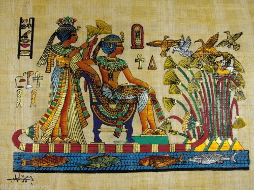 ORIGINAL HAND PAINTED PAPYRUS 8