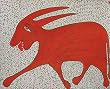 Tribal Art of India Gond Paintings Asian Decor 22 x 28 inches (tgond003)
