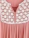 ROMWE Women's Cute Plain House Sleeveless Pleated Embroidered Dress