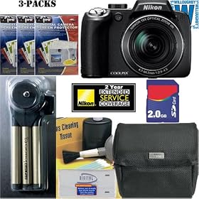 Nikon Coolpix P80 10.1MP Digital Camera + Nikon Coolpix P80 Fabric Case + 2-Year Nikon... by Nikon