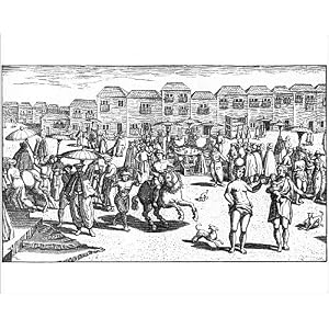 Photographic Print of Market in Goa, India, 1599. from Heritage-Images