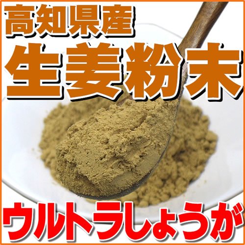 【メール便対応品】今話題の乾燥粉末しょうが（ウルトラ生姜）　高知県産生姜パウダー１００ｇ
