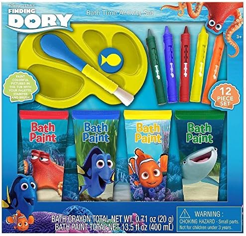 Disney Pixar Finding Dory Destiny Hank Nemo Bath Time Activity Gift Set for Toddlers 3 years and up - 12 Piece