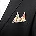 Stylefad Men's Floral Skinny Neck ties and Bowtie Pocket Square 3pcs Set for Gifts Pink