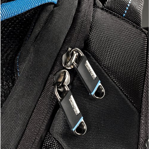Samsonite Luggage Vizair Laptop Backpack, Black/Electric Blue, 17 Inch Samsonite Luggage Vizair Laptop Backpack, Black/Electric Blue, 17 Inch