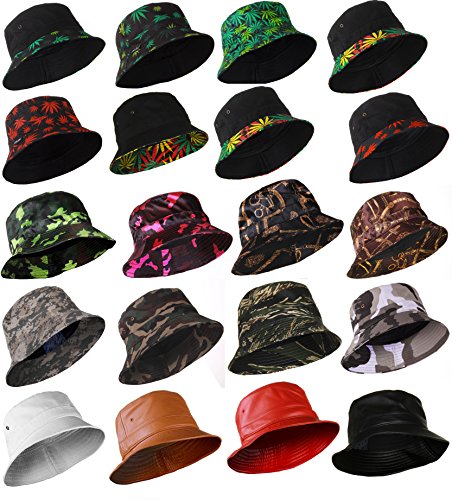 American Cities Fashion Bucket Hat Cap Headwear - Many Prints