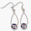 New York Giants French Loop Dangle Earrings