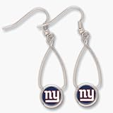 New York Giants French Loop Dangle Earrings