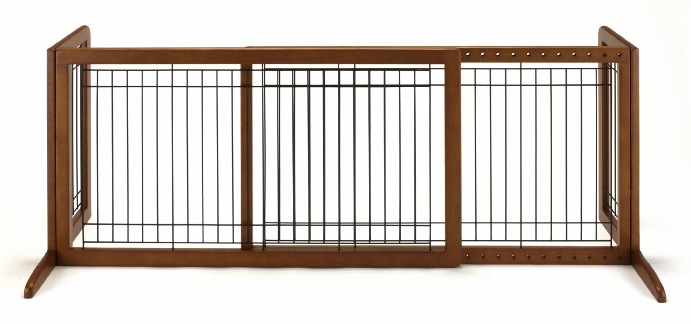 Freestanding Pet Gate Adjustable Free Standing Puppy Indoor Train