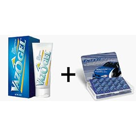 Enzyte 30ct + Vazogel 4oz Sex Enhancement Combo