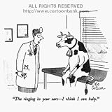 'The ringing in your ears, I think I can help.' Cartoon print by Leo Cullum, Published in The New Yorker on 9/21/1992