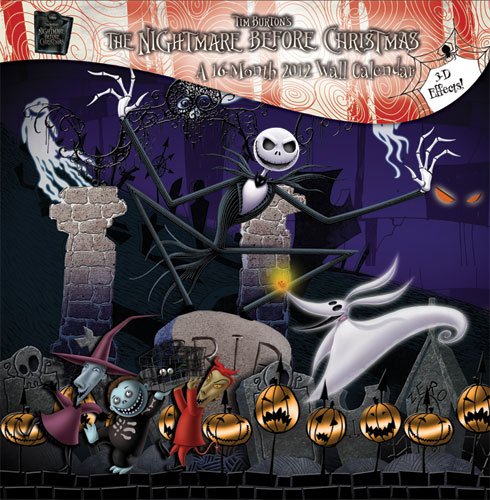 Nightmare Before Christmas 2012 Lenticular Wall Calendar