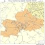 Street & Road Map of Vine Grove, Kentucky KY - Printed poster size wall atlas of your home town