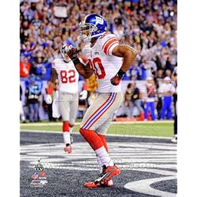  Victor Cruz - Super Bowl XLVI action NFL 8x10 Photo (New York Giants)