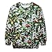 Cfanny Couple Cute 3D Santa Print Ugly Christmas Pullover Sweatshirt Outwear
