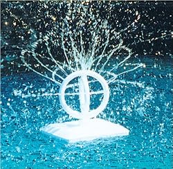 Swimline 8595 Floating Spinning Pool Fountain, White, RainDance