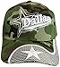 Dallas City Baseball Cap Hat with Star on Brim CAMO