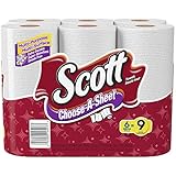 Scott Towels Mega Roll Choose A Size White, 6 ct