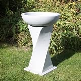 Garden Bird Bath - Granite Resin Birdbath Feeder