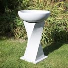 Garden Bird Bath - Granite Resin Birdbath Feeder