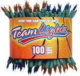 Auburn Tigers Team Colored Orange/Navy Outdoor String Lights (Case)